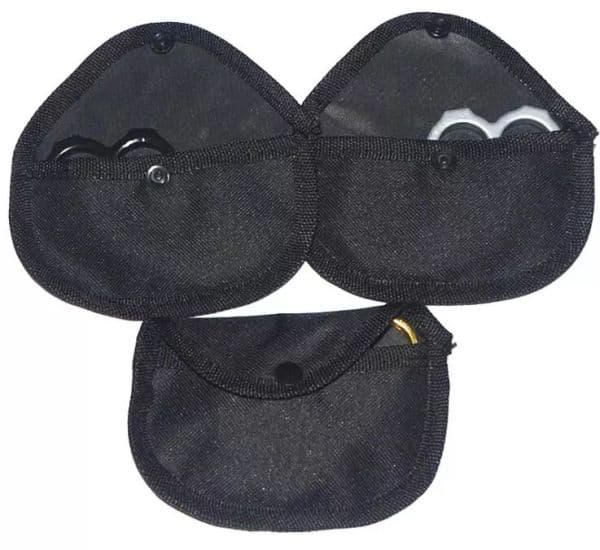 Knuckle Duster Pendant Heavy Duty Self Defense Knuckles Brass EDC Tool with Nylon Carry Bag for Personal Security