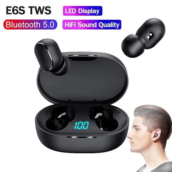 E6S E7S TWS Fone Earphones Wireless Headphones Sport Headsets with Microphone Handsfree Earbuds For Redmi All Smartphone Z260530