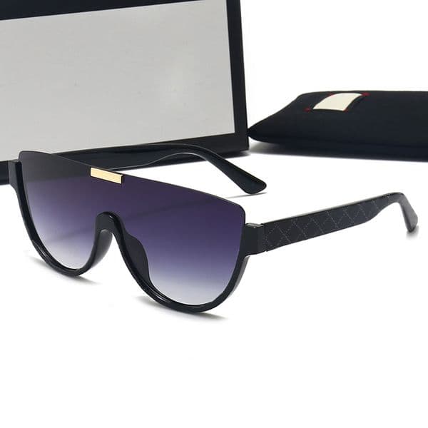 Designer Half Frame Mens Women Sun Glasses Summer Beach Sunglasses for Men Fashion Unisex Goggle Popular Eyewear With Case 7 Colors High Quality