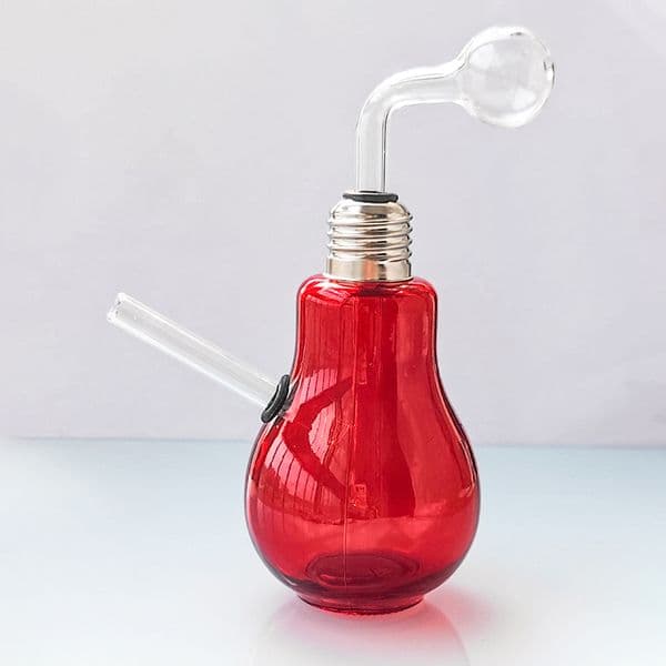 Big Ball Oil Burner Bubbler Glass Pipe Cute Oil Rig Nail Pyrex Burning Water Pipes Tobacco Bowl Thick Smoking Hookah Shisha Yellow Blue Red Bong Cool Gift for Smoker
