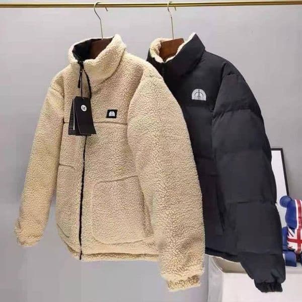 Mens Fashion Jackets Women Winter Jacket Designer Man Classic Reversible Down Coat Woman Woolen Letter Pattern Coats 3XL 4XL 5XL