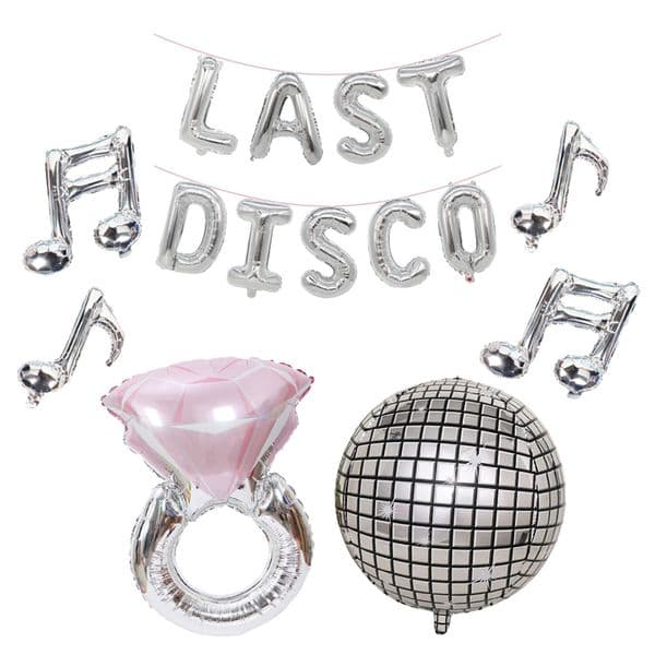 Last Disco Balloon Banner 70s Bachelorette Party Decorations Space Austin Disco Cowgirl Bachelorette Party Supplies MJ0706