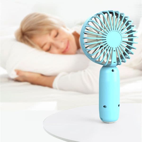 High Quality Summer New Hand-held Fan Portable Student Desktop USB Rechargeable Mini Fan With Retail Box