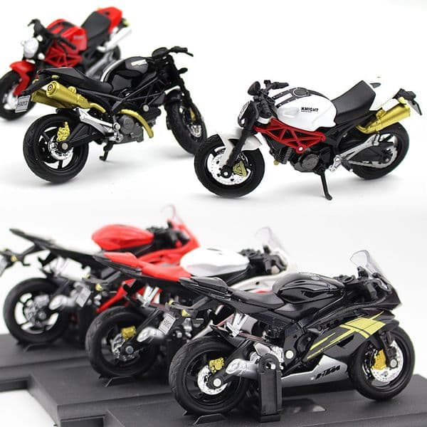 6 type Crazy Magic Finger Alloy Motorcycle Model 1:16 Simulation Bend Road Mini Racing Toys Adult Collection Gifts 220418