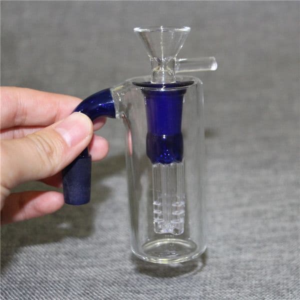 14mm Ash catcher 45 Degree 90 degree Hookahs head percolator wigwag inline stem 14 18mm joint for glass water bong dab big