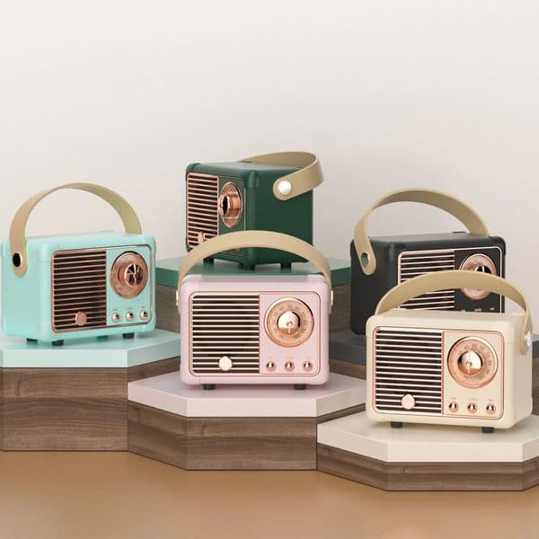 Classical Retro Bluetooth Speaker Hm11 Music Player Sound Stereo Portable Decoration Mini Speakers Travel
