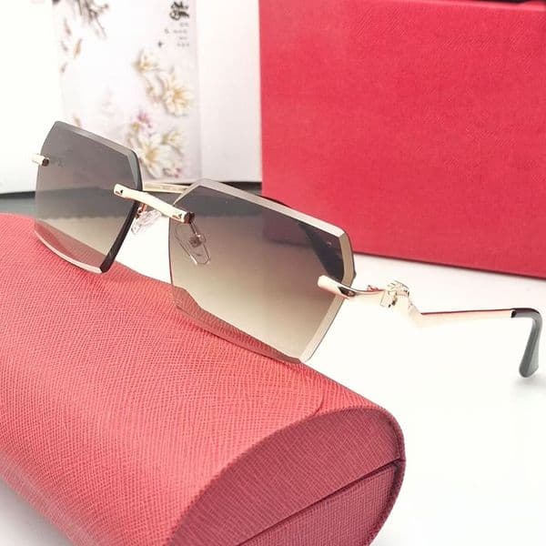 Classic Hexagon Men Women Designer Sunglasses Brand Optical Frame Glasses Metal C Decoration Brown Blue Yellow Green Gray Lens Metal Curved Legs Casual Eyeglasses