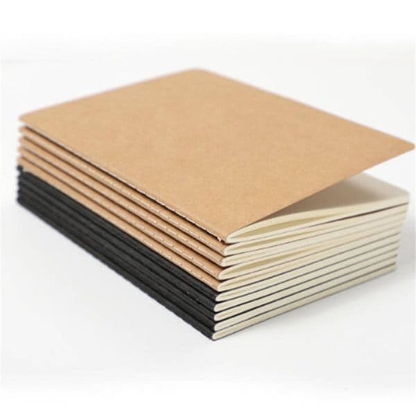 Blank Kraft Paper Notepads B5 Student Exercise Book 80 Sheets Cover Notebook Daily Notebooks Custom Logo A03