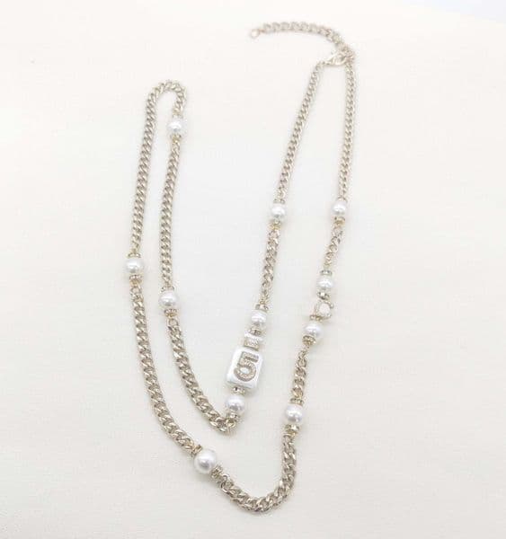 Top quality Charm long chain necklace with diamond and nature shell for women wedding jewelry gift have stamp Bottle shape PS7924