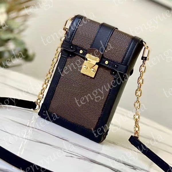Fashion Designer Phone Pouches Bags for Men Women High Quality Leather Wallet Cosmetic Bag mini Shoulder Bag