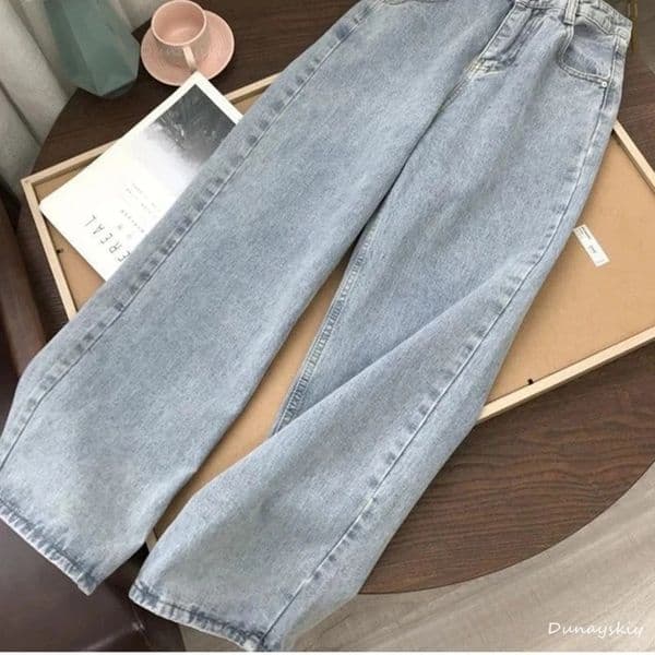 Women's Jeans Streetwear High Waist Women's Fashion Jeans Woman Girls Women Wide Leg Pants Tro 220824