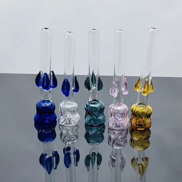 Smoking pipes hookah Oil Burner Pipes Smokings Glass Bowl Thickened Rose Glass Pipe
