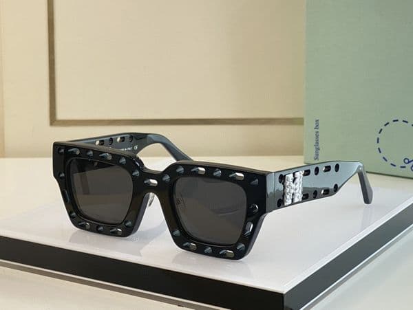 Fashion OFF W sunglasses Fashion Classic retro mens fashion design womens glasses luxury brand designer eyeglass top quality Simple business style uv400 with case