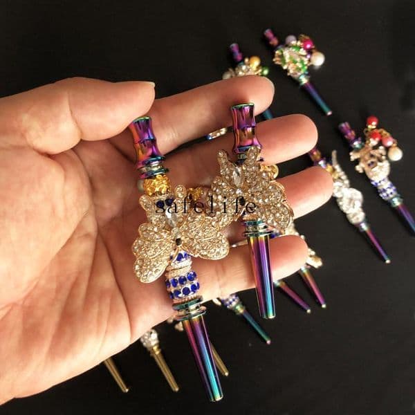 Hookah mouthpiece Zinc Alloy Hookah jewelry mouthpiece Cute Animal style blunt holder Dazzling Rainbow hookah mouth tips for women