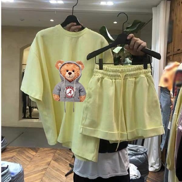 Women's Tracksuits Two Piece Set Cool Women Sexy Shorts+lovely T-shirt Cute Dew Navel Sport Girl Suits Shirts Causal Tops And Shorts bodysuits Yuga Tracksuit
