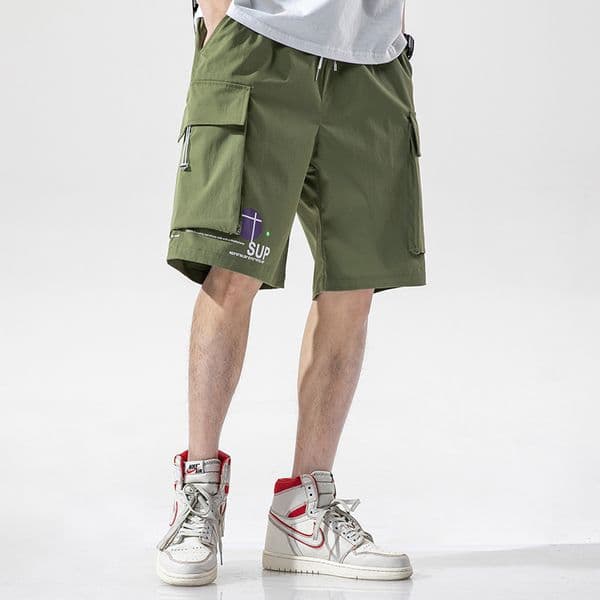 Men's Tracksuits Urban Male Clothing Japanese 2022 New Summer Shorts Leisure Loose Rope Five Minutes of Pants
