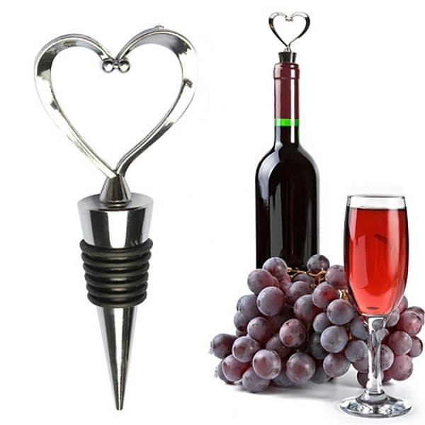 Designer Heart Shaped Champagne Bottle Stopper Valentines woman Wedding Gifts Set Wine Stoppers Bar Tools Free Shipping