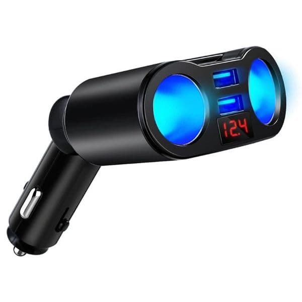 Car Charger 3.1A 2 Ports USB Adapter 30W Quick chargers with LED Display Car Charging For iPhone Xiaomi Huawei MP3 DVR