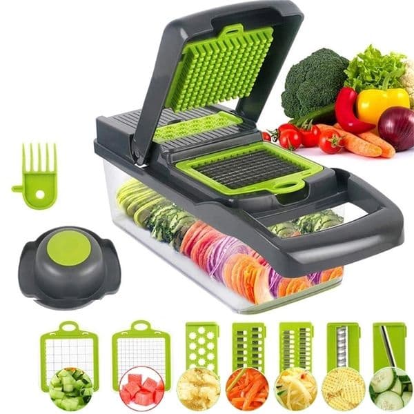 vegetable cutter multifunctional Mandoline Slicer Fruit Potato Peeler Carrot Grater Kitchen accessories basket vegetable slicer 210318