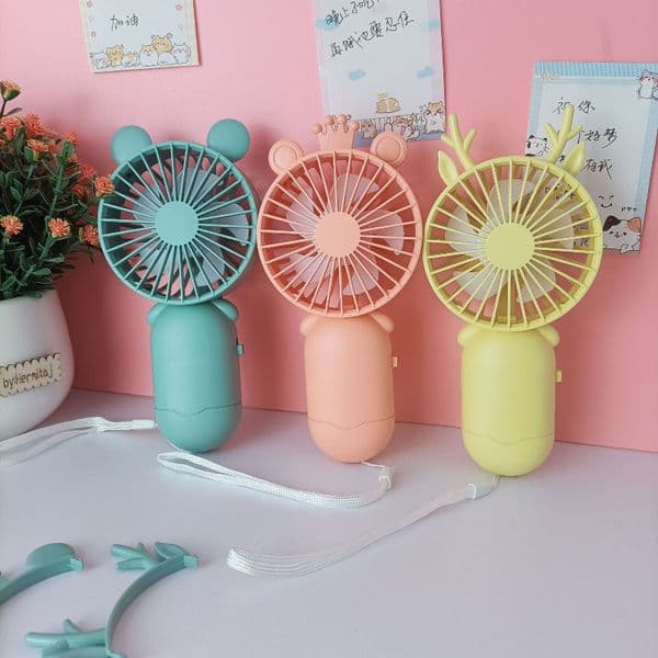 2026 New Mini Handheld USB Rechargeable Portable Small Student Dormitory Lovely Children's Fan Free Shipping