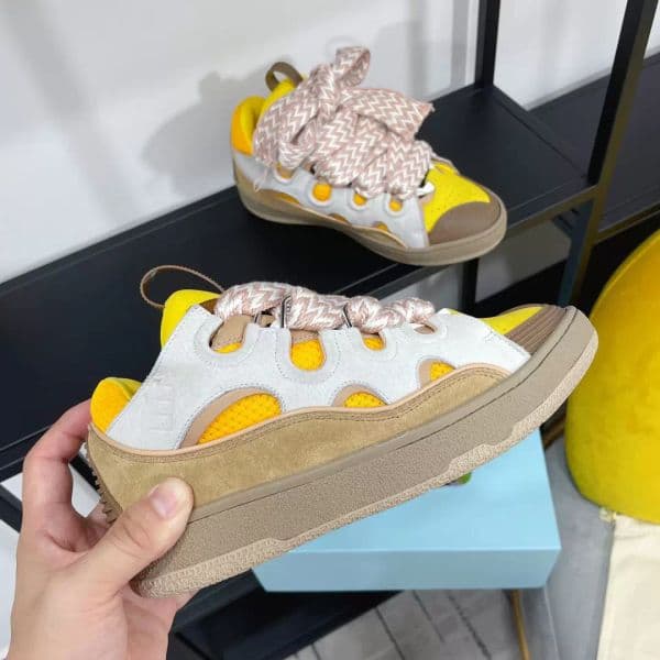 Lan Sneakers Designer OP43 Skate SneakerCasual Shoes Authentic Men Women Shoe Lace NappaCalfskin Size 35-45 with Box