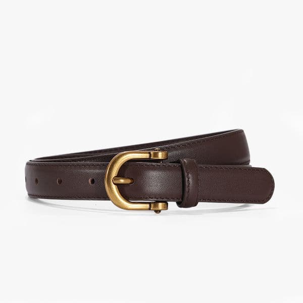Retro Fashion Niche Top Layer Cowhide Belt Women Can Be Cut With Jeans Belt Trend All-Match Popular cessories Z260429