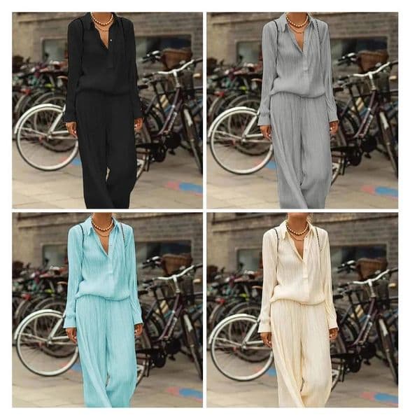 Womens Two Piece Pants Casual Tracksuit Set Women Trouser Suits 2 Sets Womens Outfits Female Festival Clothing Home Holiday Pant SuitWomen