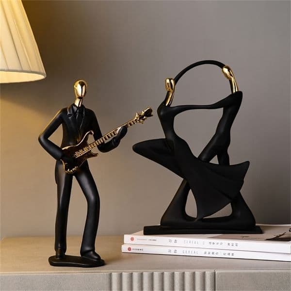 Sports Statue Abstract Figurines for Interior Home Decor Accessories Living Room Decoration Resin Figurine Christmas 220329