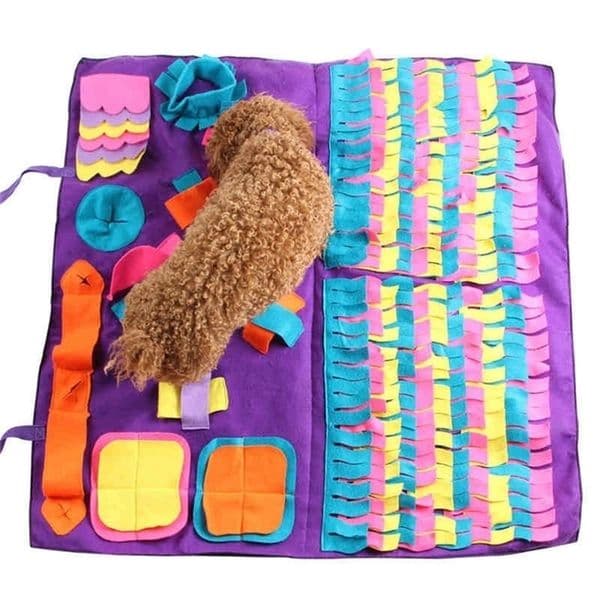 Pet Dog Sniffing Mat Interactive Play Toys For Relieve Stress Puzzle Feeding Pad Training Blanket LJ200918