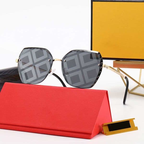 Designer Sunglasses Carry Letters on The Lens Classic Element Glasses Full Frame Adumbral Design for Man Woman 6 Styles Options Top Quality