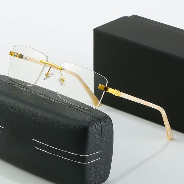 Fashion Sunglasses Frames Designer Sunglasse Women Mens Buffalo Horn Glasses Blue Brown Green Red Gray Square Light color Decorative Sunshade Eyeglasses Lunettes