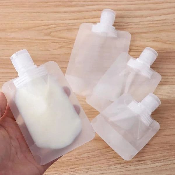 100/50/30ml Bath Pillows Shampoo Makeup Fluid Sub Packaging Bottle Portable Travel Liquid Soap Bottles Cosmetic Filling Bag Packing Bags