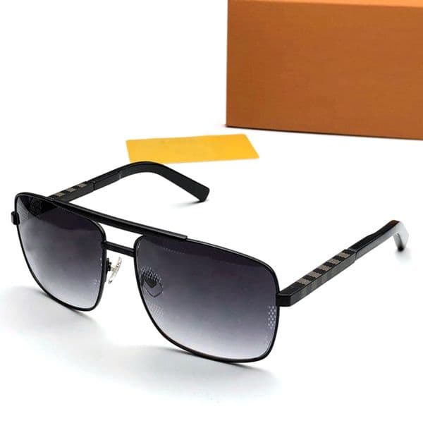 Classic Attitude For Men Women Square Frame V Designer Sunglasses Unisex UV400 Protection Gold Plated Glasses Frames Eyewear Lunettes Come With Box Good