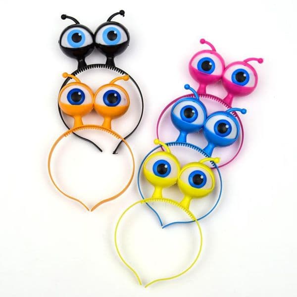 2026 New Alien Eyeball Led Hair Hoop Flashing Headband Crown Heart Light Up Hairbandshair Accessories Glow Party Toy Free Shipping C