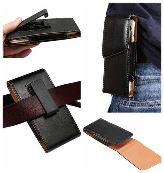360 Degree Universal Hip Holster Sheep Leather Clip Cases For Iphone 17 Air 16 16E 15 14 13 12 11 Pro MAX Samsung S26 S25 S24 S23 Note 20 FE Hasp Hook Belt Men