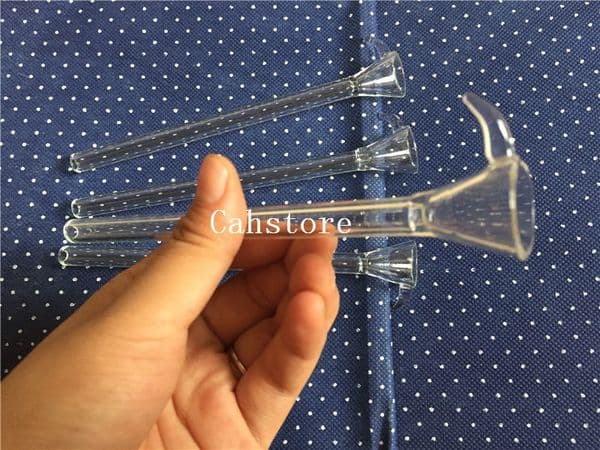Glass Stem Slider Funnel Style With Handle Manufacture cheap Glass Male Stem ,simple downstem for water pipe ,glass bong free shipping