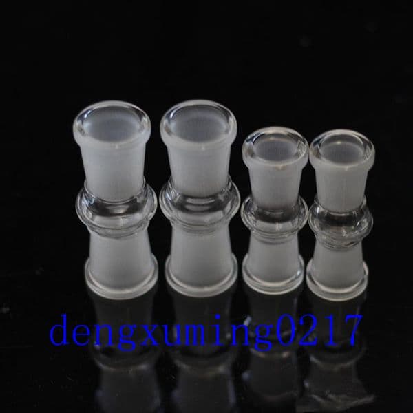 glass drop down adaptor adaptors for bongs 18 mm to 14 mm with male female grinding mouth clear hotest glass adaptor thumbnail 2