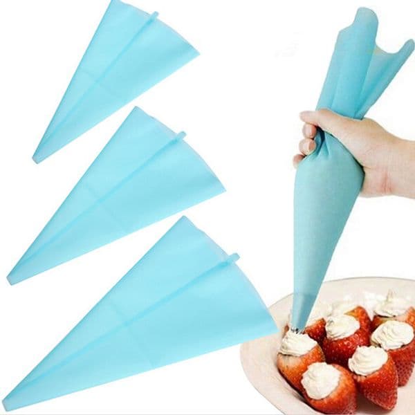 Wholesale Tools Length Pastry Silicone Icing Piping Bag Cream Cake Decorating Tool B2