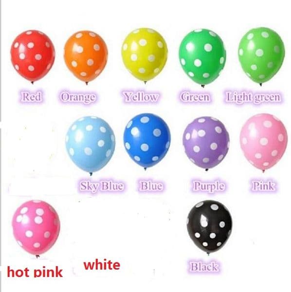 Polka Dot Latex Balloons Celebration children kid birthday Party wedding festive Christmas Halloween Decor Balloon Toys 12Inch COLORFUL gift