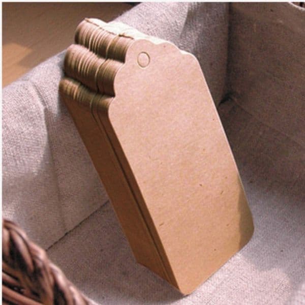 Wholesale Blank Price Gift Tag DIY Brown Kraft Label Paper TAGGING Wa1383 B2