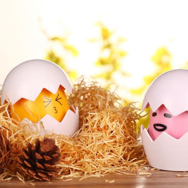 Mini Night Light USB Rechargeable or 3 AAA battery powered yolk bedside lights energy saving bedroom lamps pink yellow blue for birthday gifts M260303