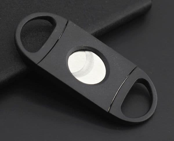 2026 Pocket perfume Plastic Stainless Steel Double Blades Cigar Cutter cologne Knife Scissors Tobacco Black New Free Shipping Wholesale