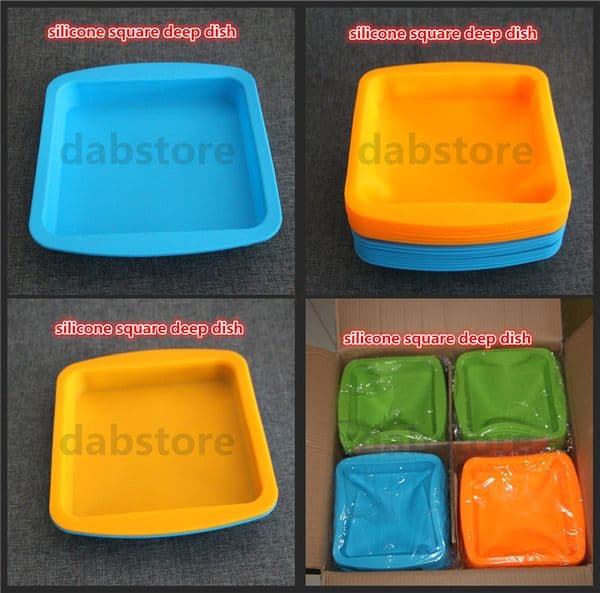 Silicone Jar Container Dish Wax Oil Concentrate Nonstick Oil No Slick silicone dish tray wax fda