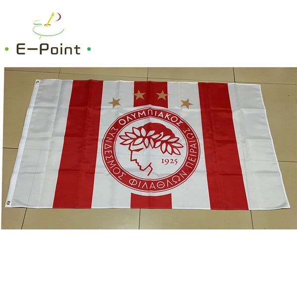 Greece Olympiacos CFP FC Type B 3*5ft (90cm*150cm) Polyester flag Banner decoration flying home & garden flag Festive gifts