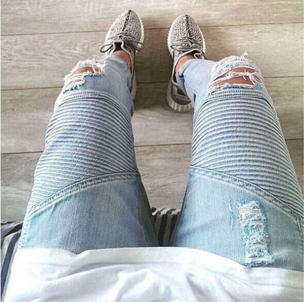 Wholesale-represent clothing designer pants slp blue/black destroyed mens slim denim straight biker skinny jeans men ripped jeans 28-38