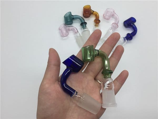 2025 new 2025 new Colorful Trough Domeless Nails Rig Mm Male Female Degree Joint Glass Banger Nail Bowl Fit Oil Rigs Glass Bongs Free Shippi