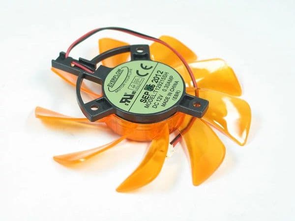 Free Shipping T129215SH DC 12V 0.30Amp 2-wire 2-pin connector 70mm Server Round Cooling fan