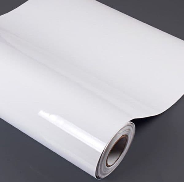 White High Gloss Furniture Renovation Self-adhesive Wallpaper Cabinet Wardrobe Desk Adorn Self-stick Stickers Kitchen PVC Waterproof Paper