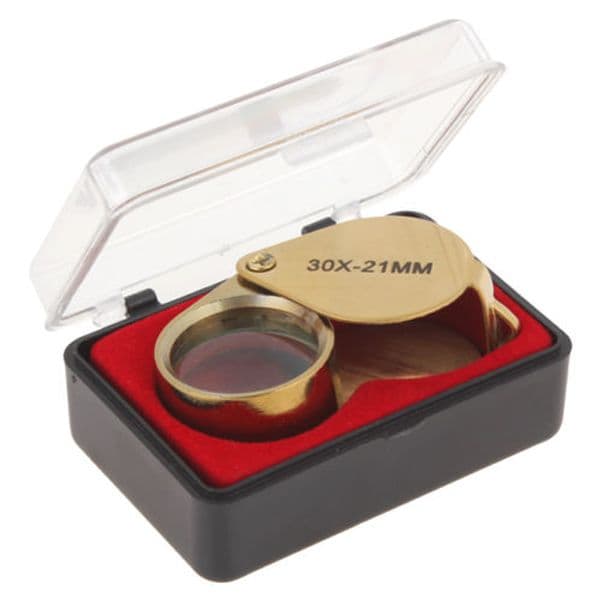 Triplet Jewelers Eye Loupe Magnifier Magnifying Glass Jewelry Diamond 30x21mm