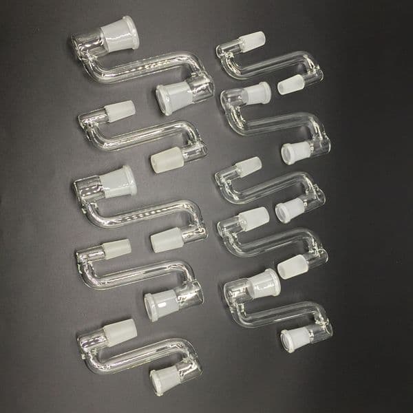 wholesale glass drop down adapter Male to Female 14mm 18mm glass Dropdown Adapters oil rigs glass adaptor converter with good quality